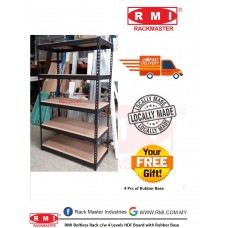 Boltless Rack c/w 5 Levels HDF Board with Rubber Base 
